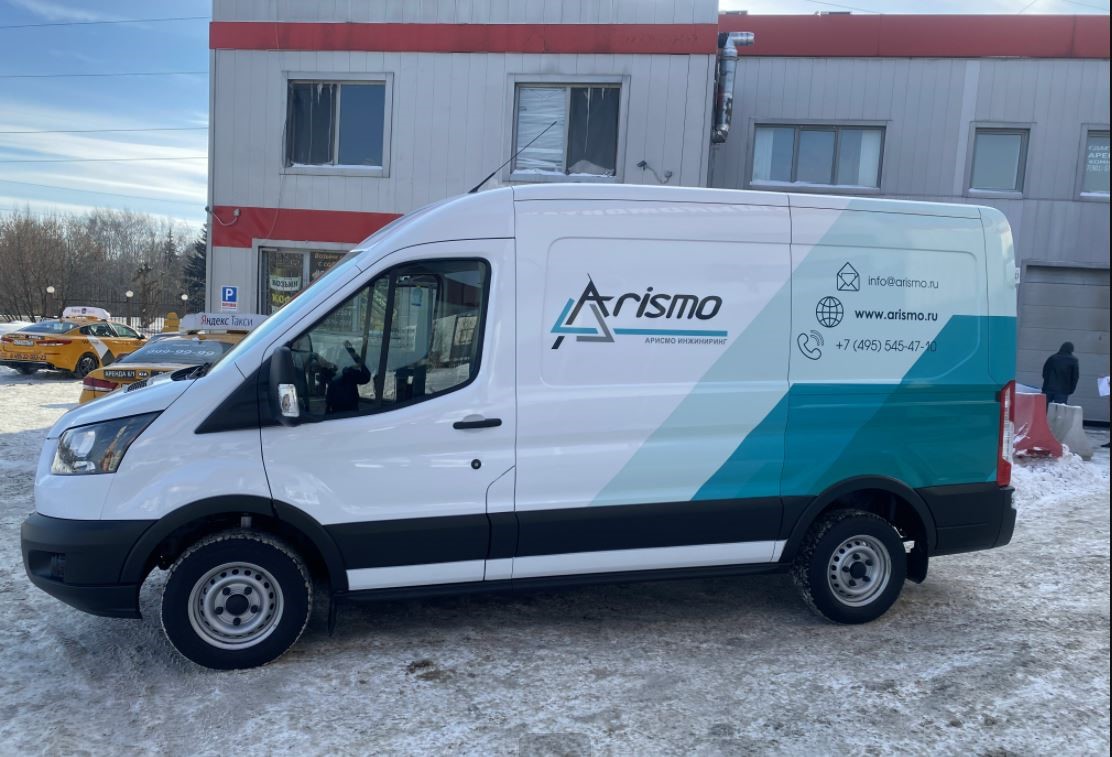 Оклейка газелей рекламной пленкой с печатью_1