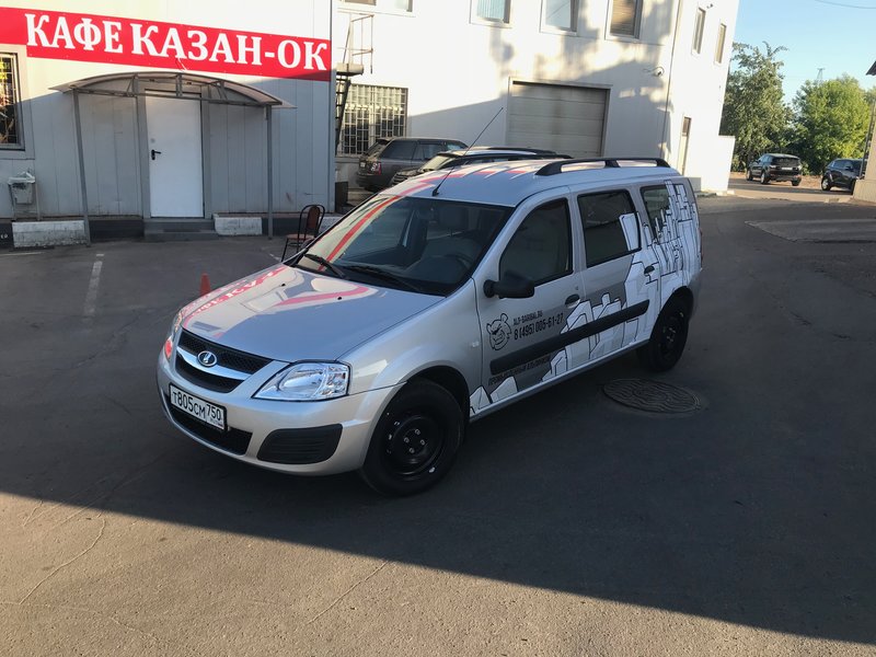 Ларгус в пленке винил