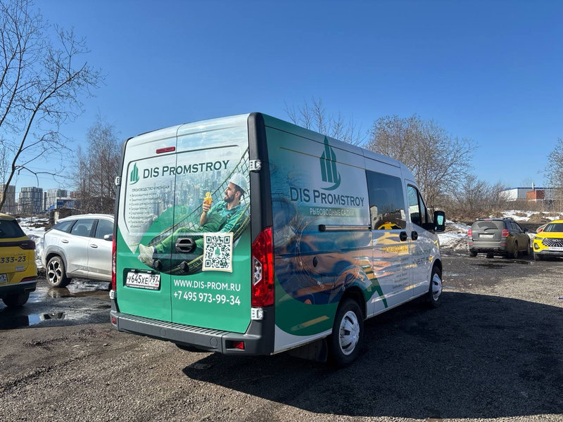 Частичная оклейка Газель НН Комби для DIS Promstroy