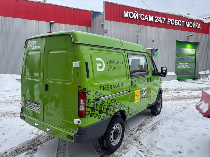 Частичная оклейка Газель для СТО велосипедов Гренавцевых