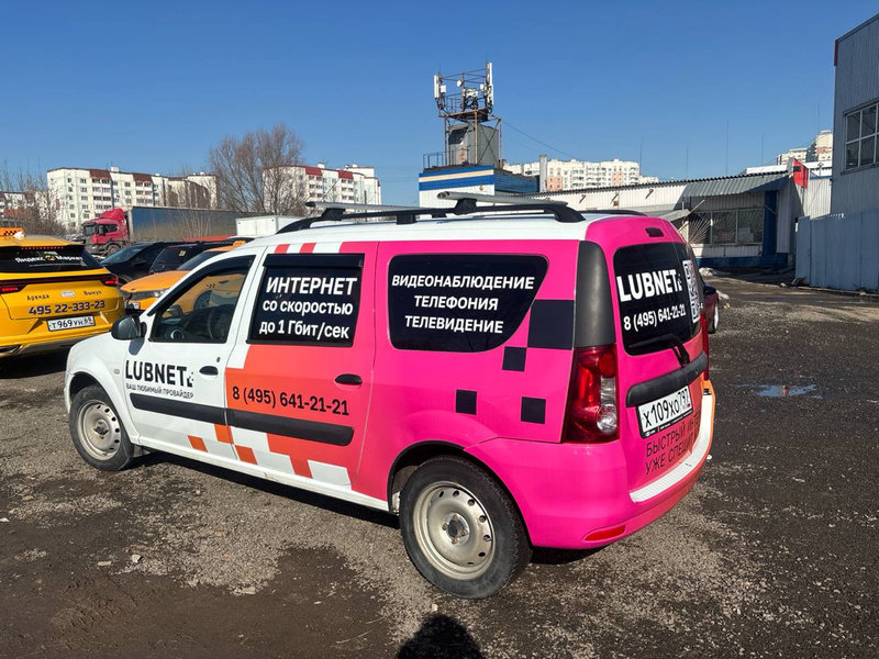 Частичная оклейка Лада Ларгус для Lubnet