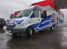 Брендирование автомобиля Mercedes Sprinter classic для Монолит 365