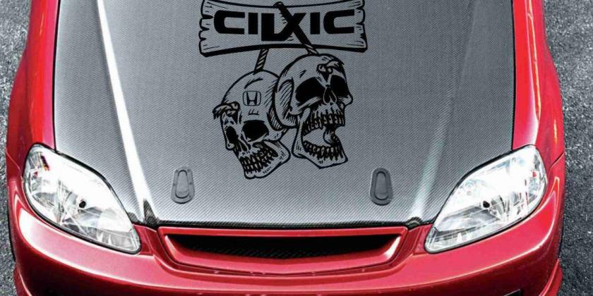 Пленка на капоте Хонды