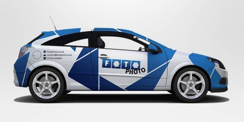 Пленка сине-белая на Хонде