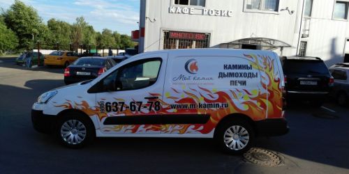 Полностью оклеенный кузов авто рекламой