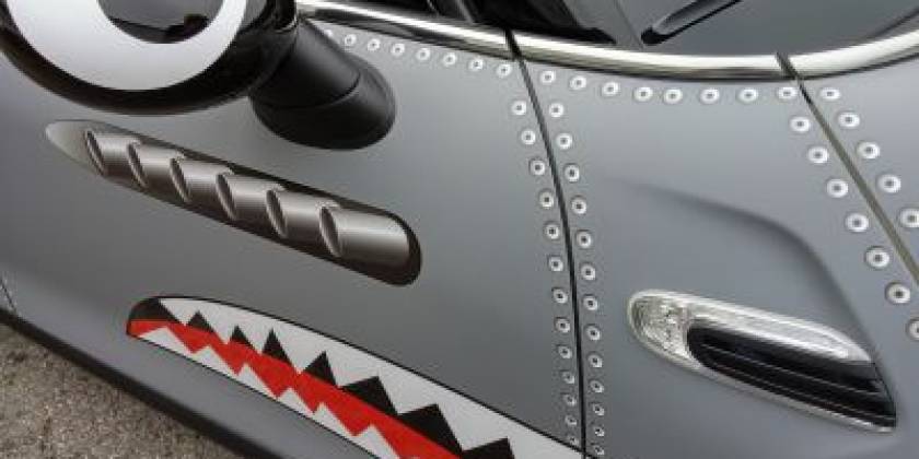 Авто затянутое в акулу