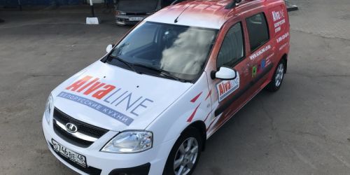 Обтяжка ларгуса виниловой плёнкой