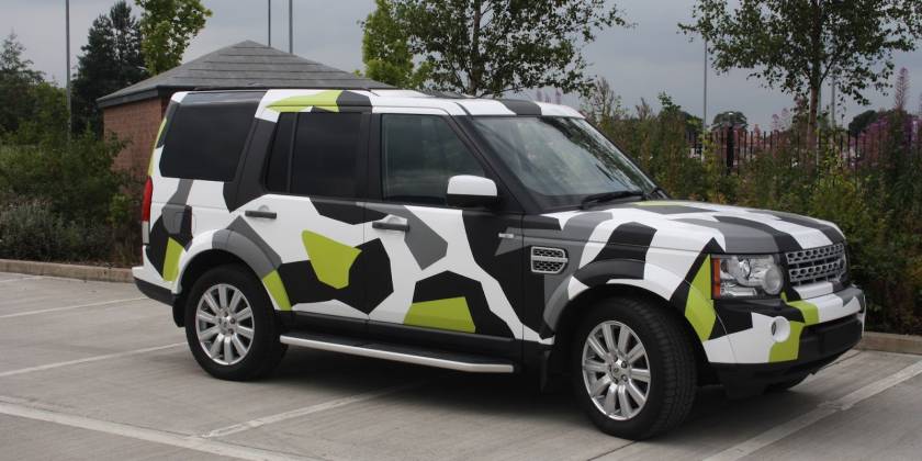 Оклеенный Land Rover в пленку