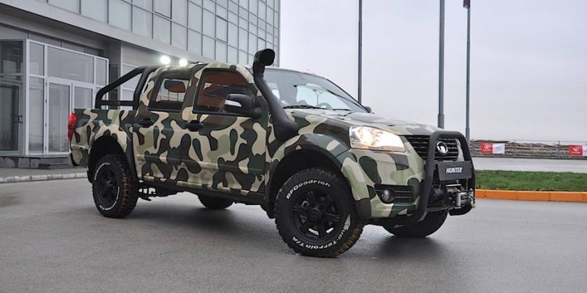 Брендирование Great Wall хаки