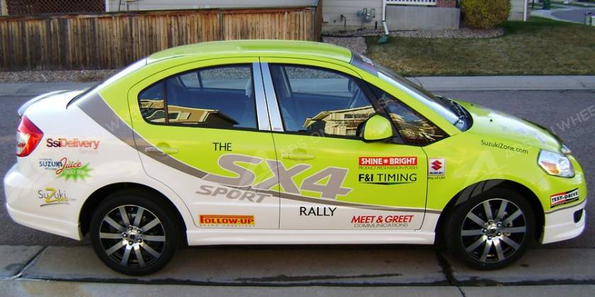 Брендирование Suzuki под гоночный автомобиль