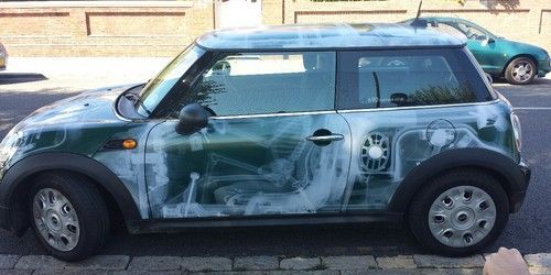 Брендирование Mini Cooper виниловый стайлинг