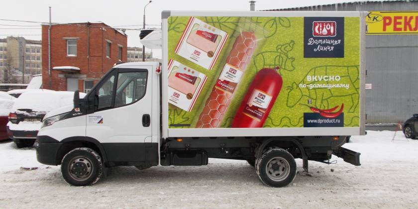 Брендирование мясной транспорт