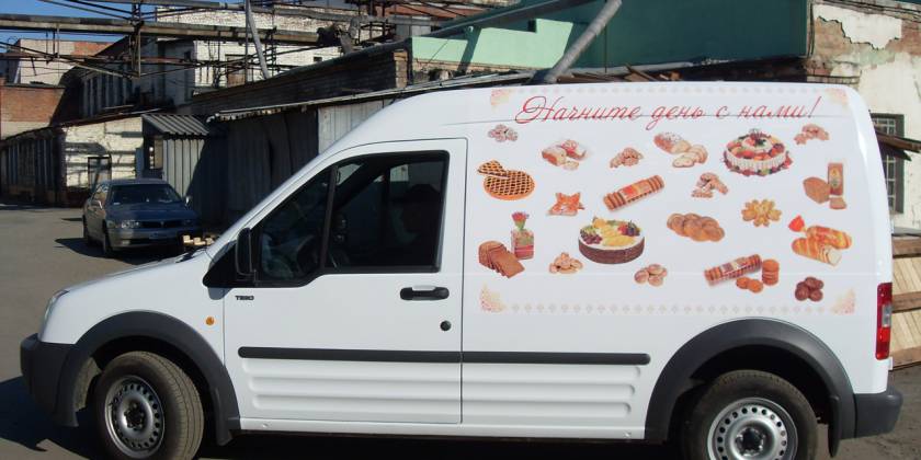Брендирование транспорта хлебозаводов