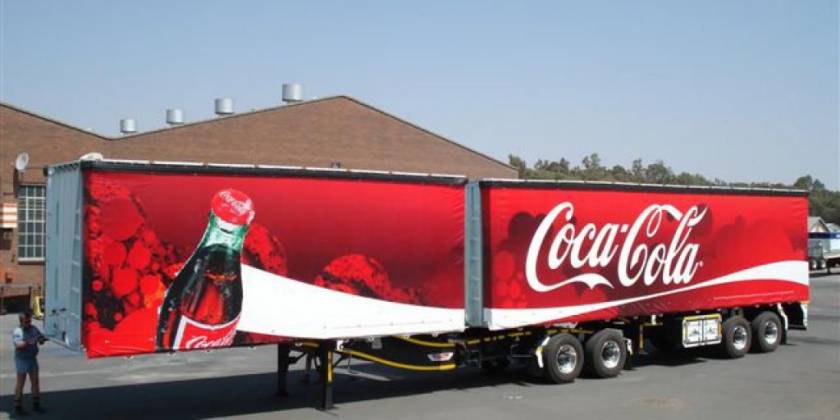 Брендирование полуприцепов Coca-Cola