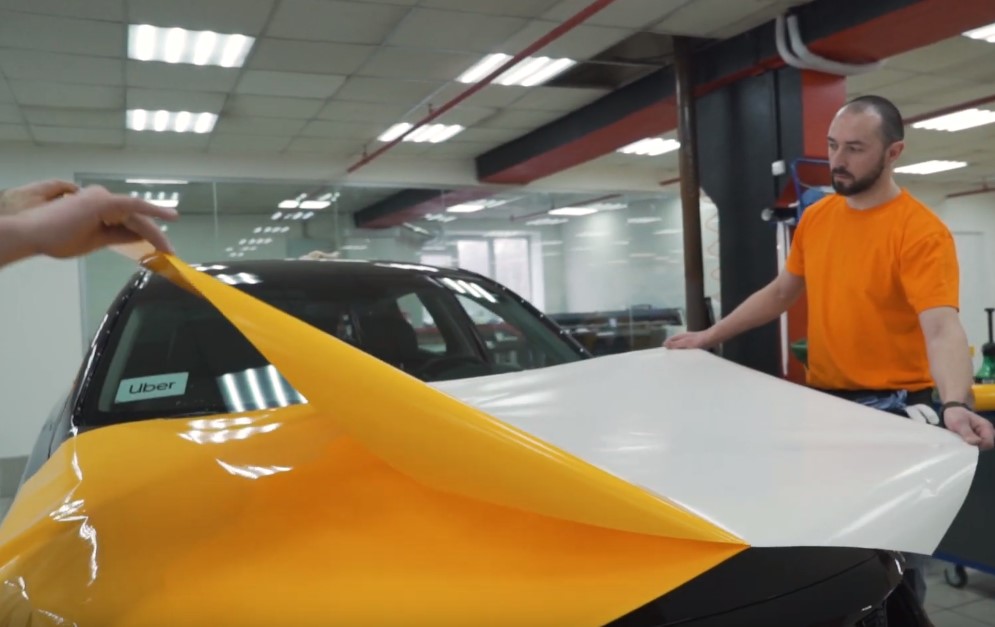 оклейка парка такси_1