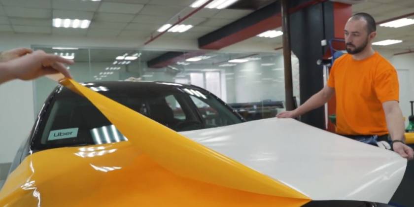 Оклейка такси Москва