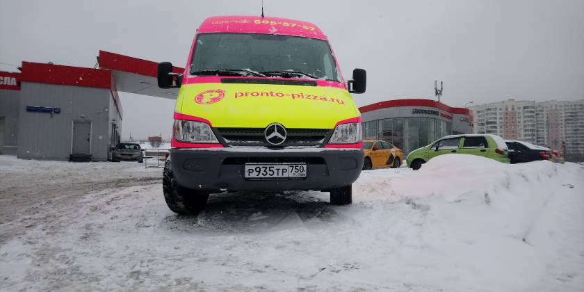 Брендирование Mercedes Sprinter для Pronto