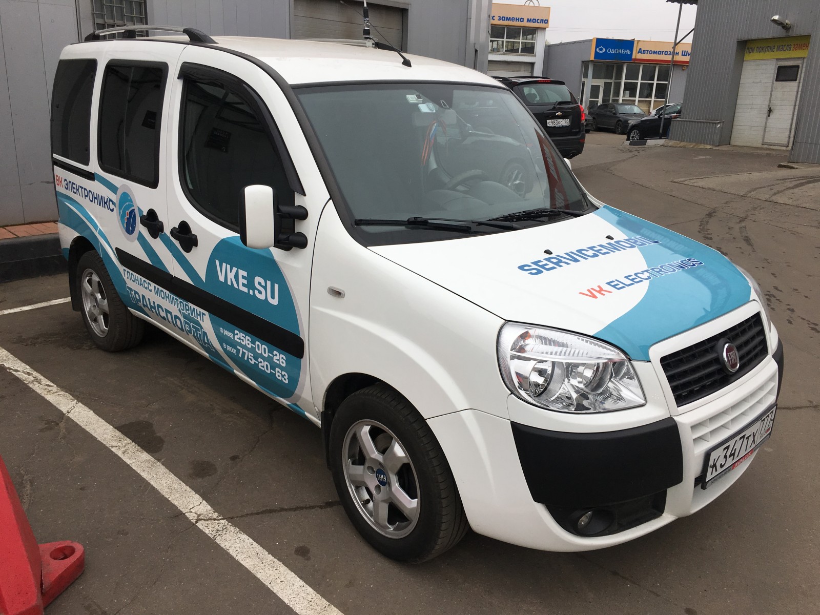 Брендированный Fiat Doblo — ВК Электроникс — общий вид
