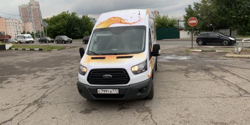 Временное брендирование Ford Transit для ROYA