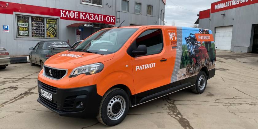 Полная оклейка Peugeot Expert компании Патриот
