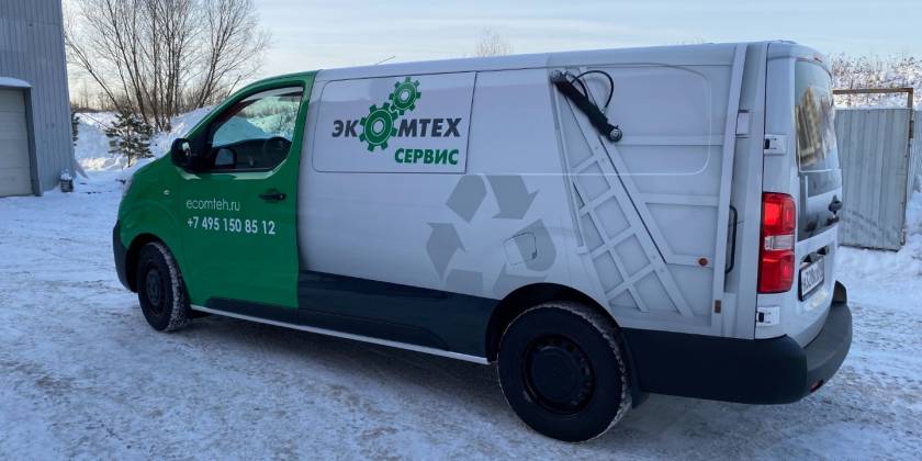 Частичная оклейка Citroën Jumpy компании ЭКОМТЕХ