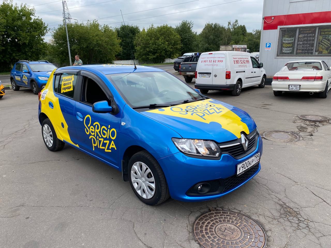 Подтверждённый смежный проект: Серджо пицца — Renault Sandero