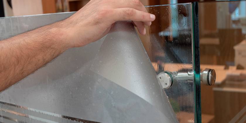 Матирование перегородок в офисе