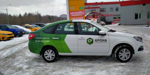 Рекламное авто в пленке