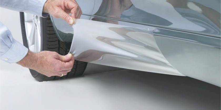 Оклейка бронепленкой внешних порогов