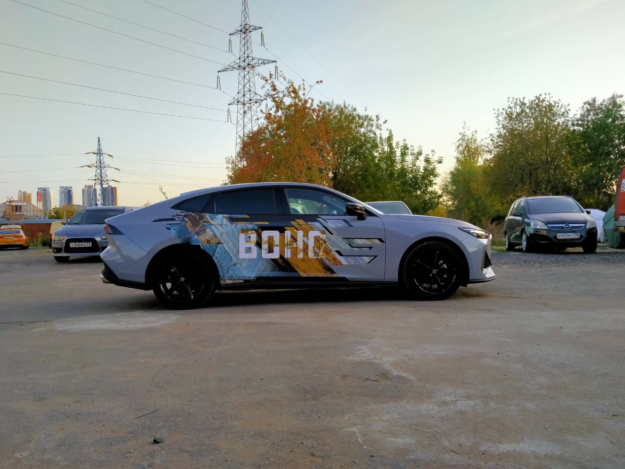 Частичная оклейка Changan UNI-V для ВОНО