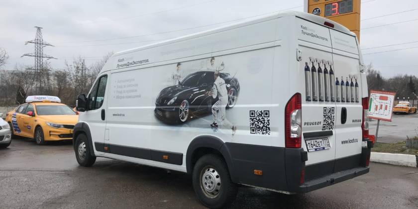 Частичная оклейка Peugeot Boxer компании KOCH-CHEMIE