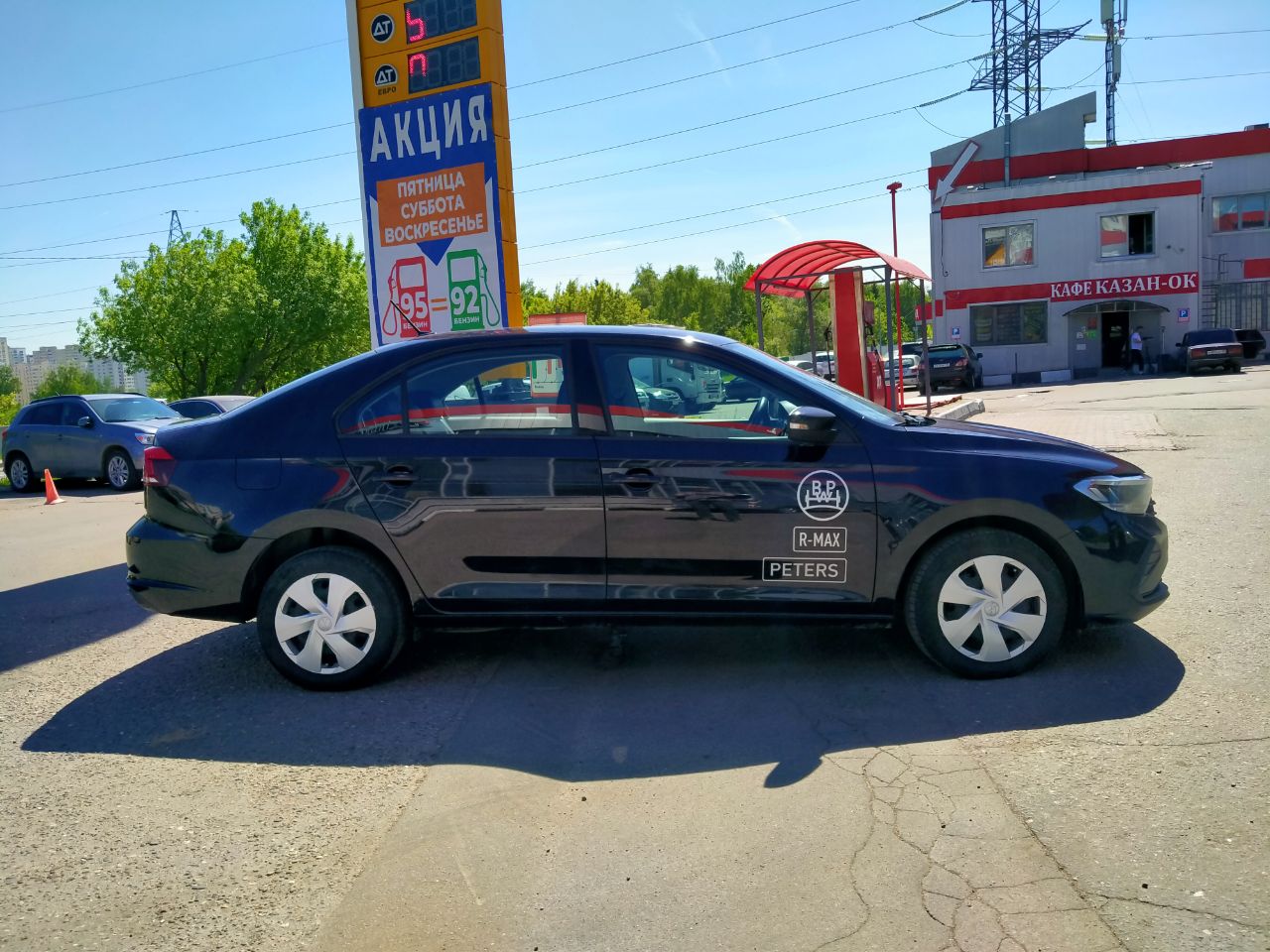 Частичная рекламная оклейка Volkswagen Polo для BPW