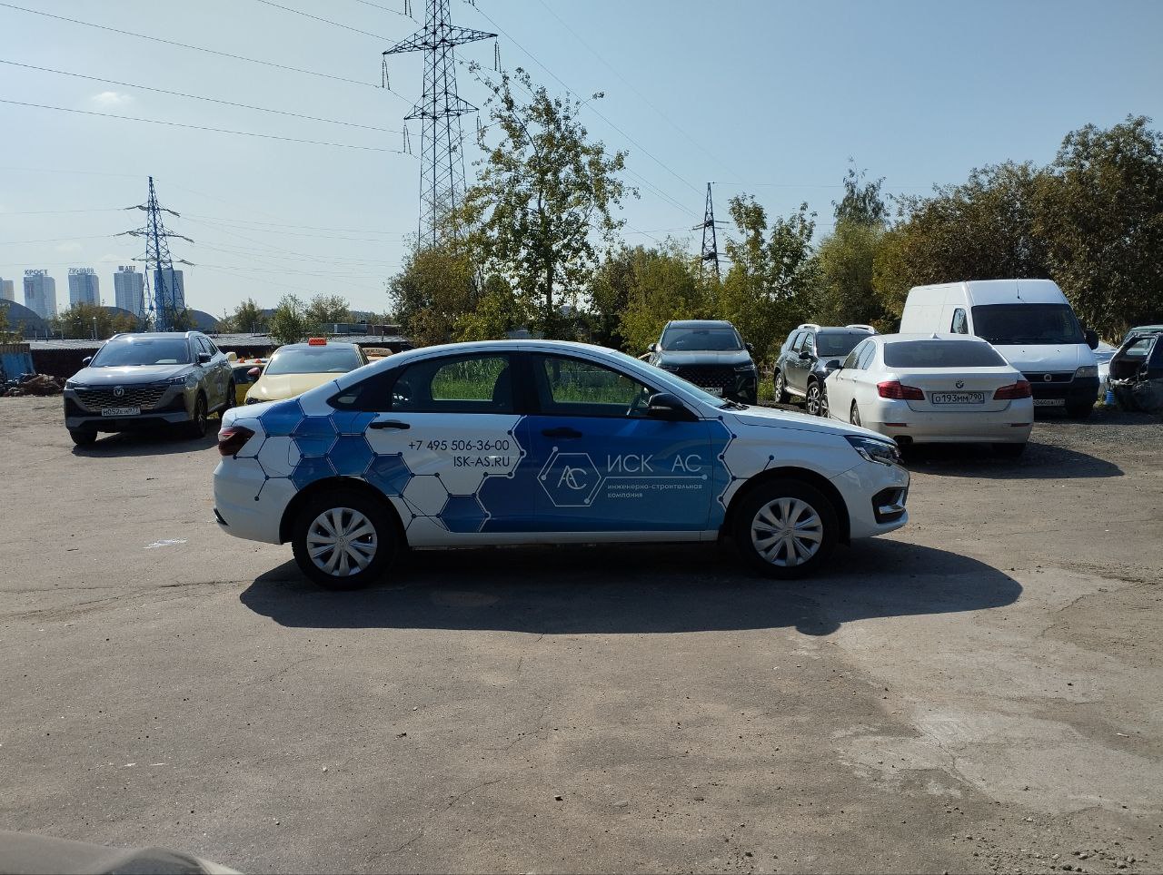 Брендирование Lada Vesta для ИСК АС
