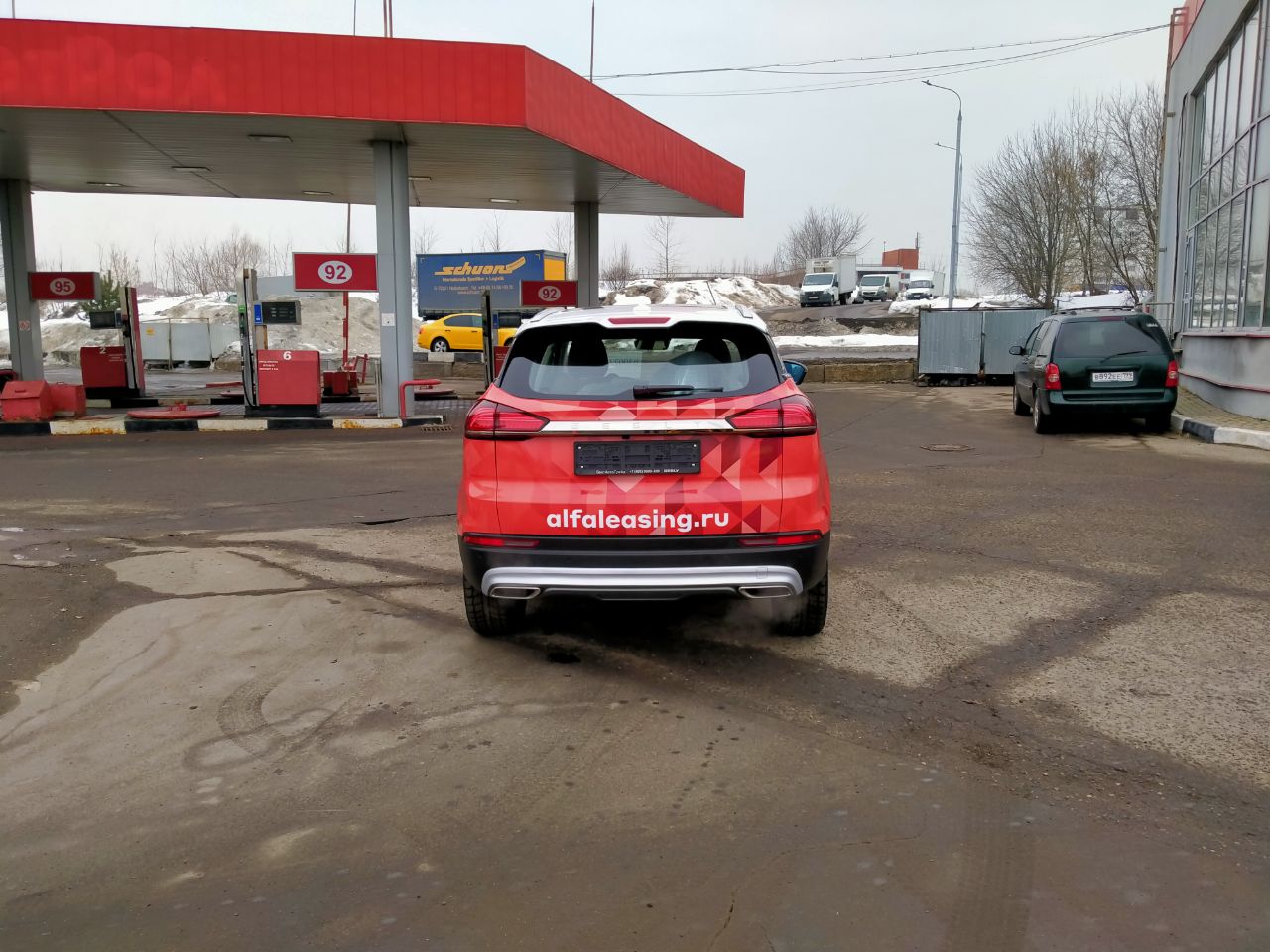 Зоны частичной оклейки Geely Atlas Pro для Альфа Лизинг