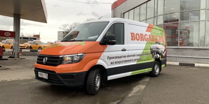 Брендированный Volkswagen Crafter компании Borgata