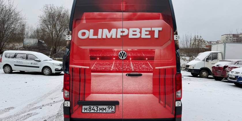 Брендирование Volkswagen Crafter компании Olimp.bet