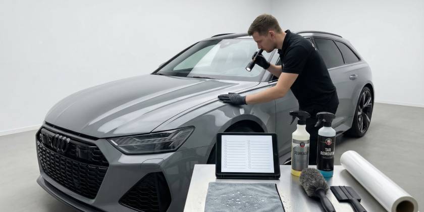 Как правильно подготовить авто к оклейке: чек-лист перед визитом в студию