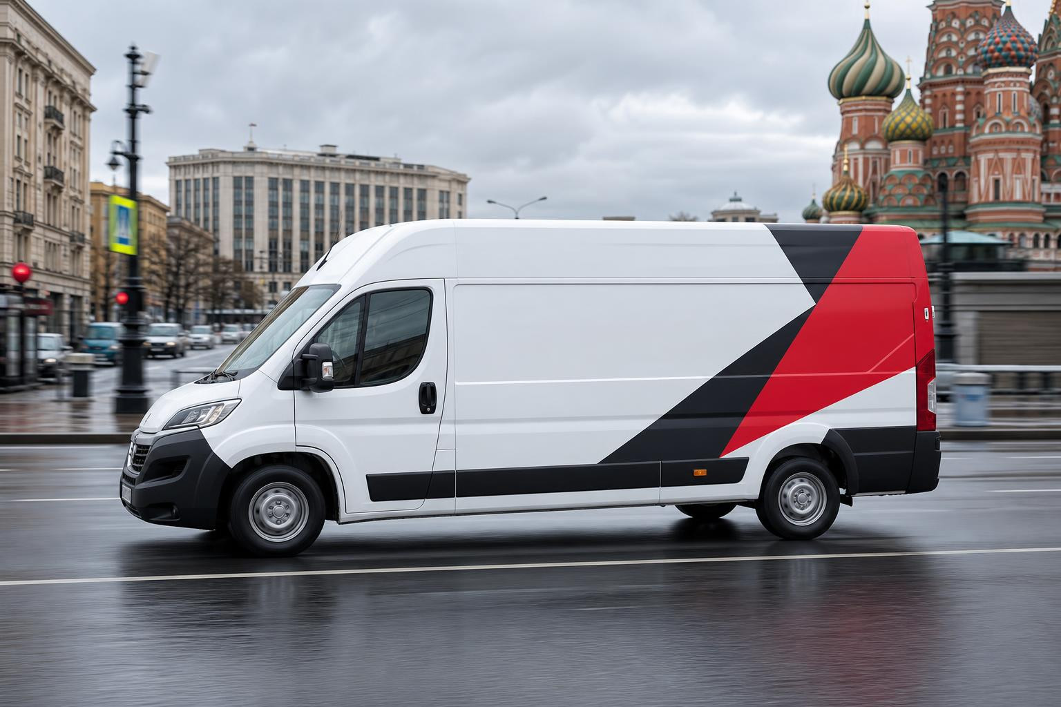 Проверка читаемости брендирования транспорта на скорости