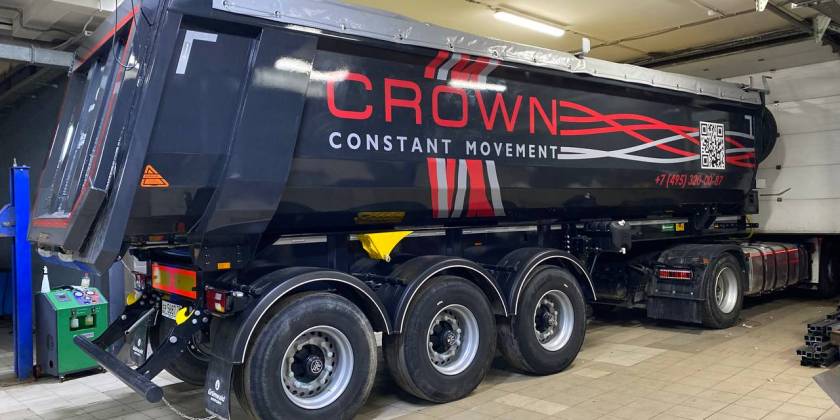 Брендирование и оклейка грузовиков самосвалов