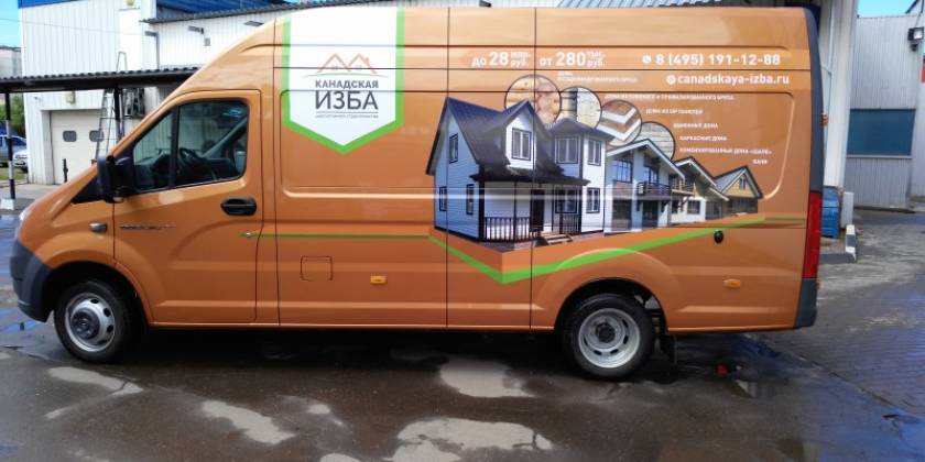 Оклейка пленкой фургонов Creative team print