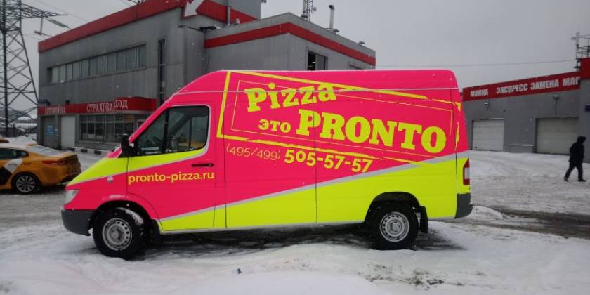 Оклейка пленкой фургонов Creative team print