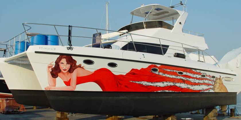 Оклейка пленкой яхт, катеров, лодок, кораблей