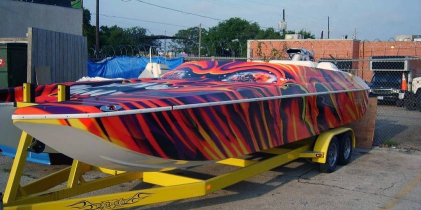 Оклейка пленкой яхт, катеров, лодок, кораблей