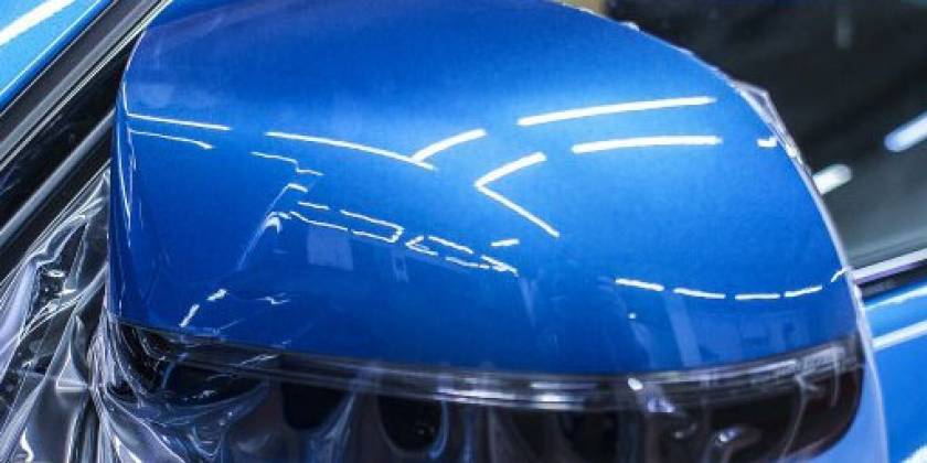 Защитная оклейка зеркала бокового пленкой