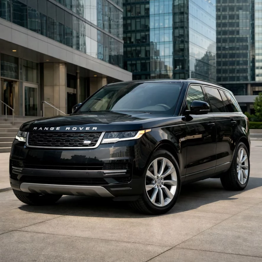 Усиленная бронеплёнка на внедорожнике Land Rover