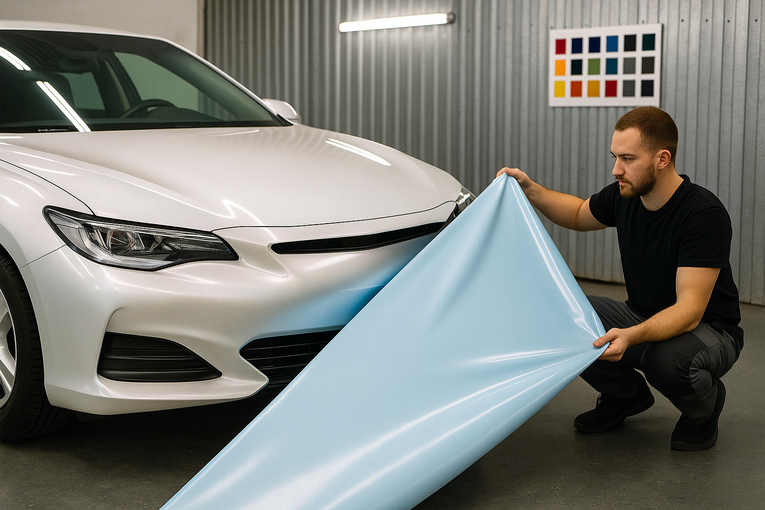 Как подбирают перламутровую пленку