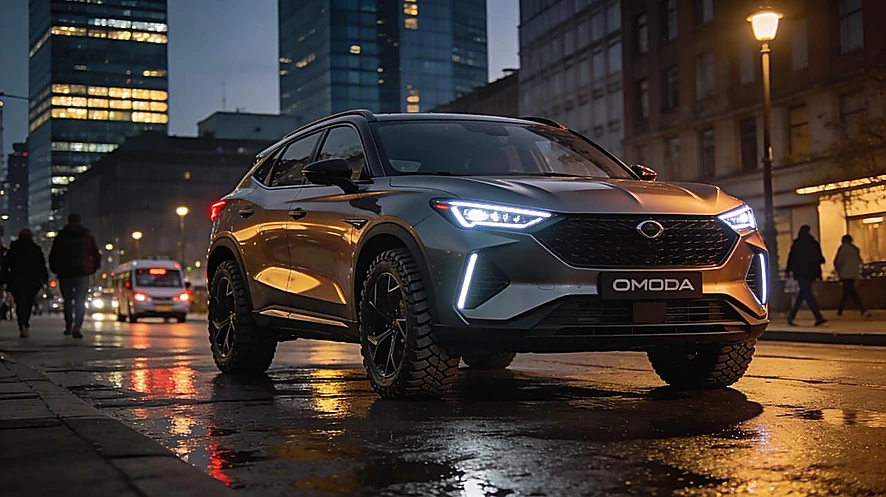 Omoda C5 в городской среде