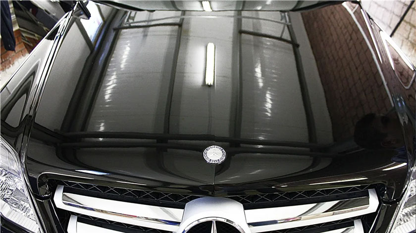 Полировка c жидким стеклом капот