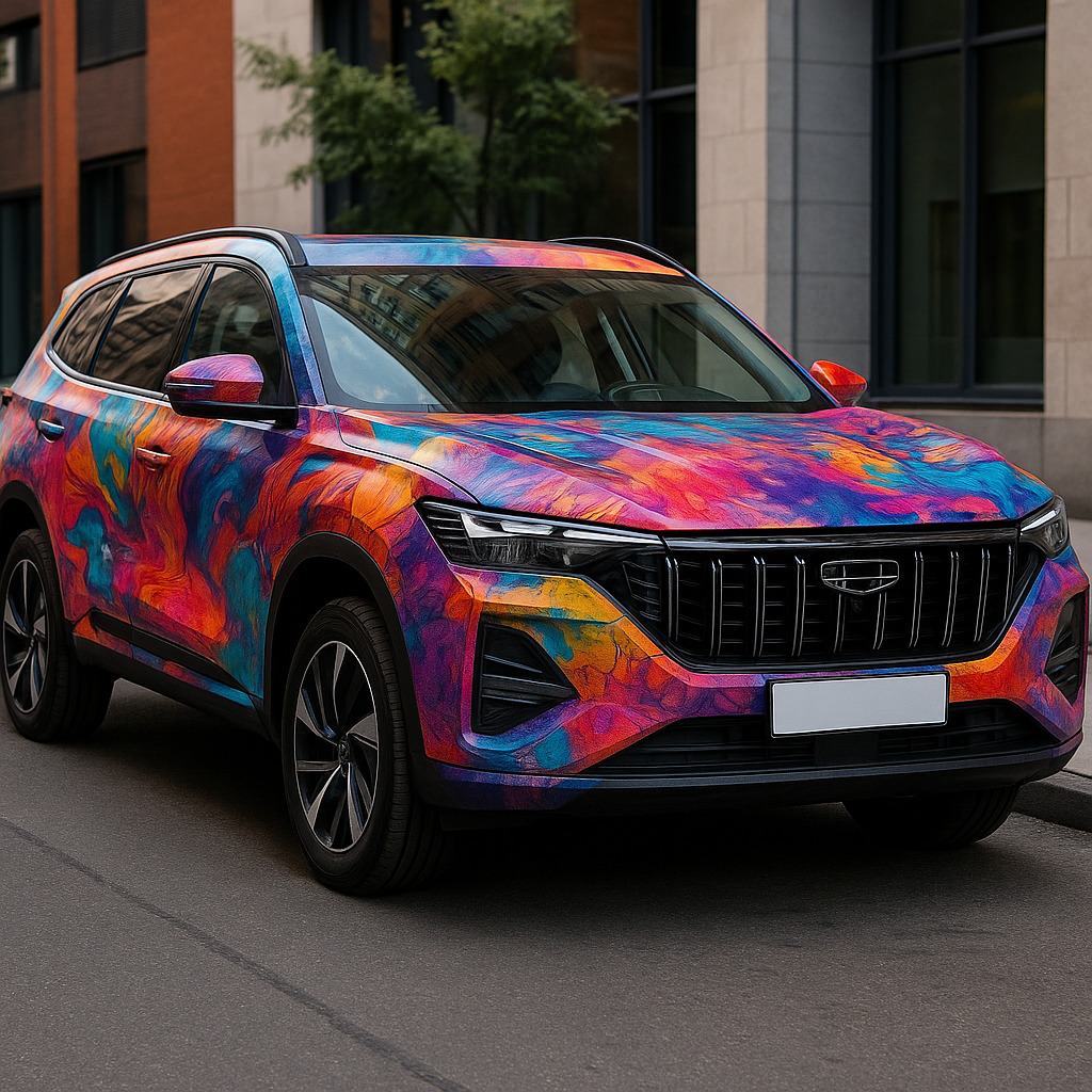 Оклейка Geely пленкой