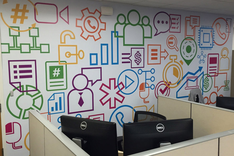 Печать наклеек и стикеров на стену 😍 Цена на печать наклеек на стену 👾 ...